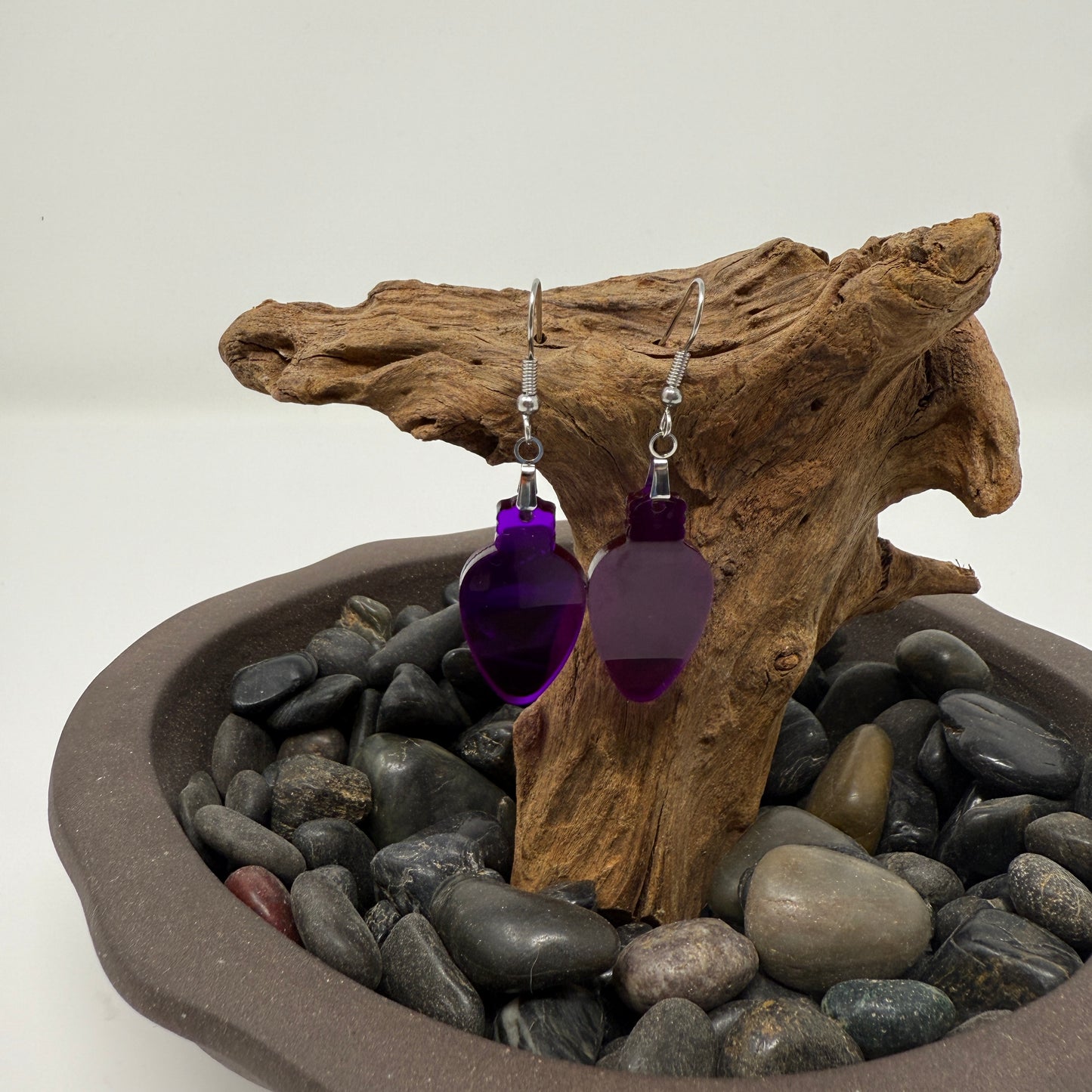 Acrylic earrings - Christmas Lights