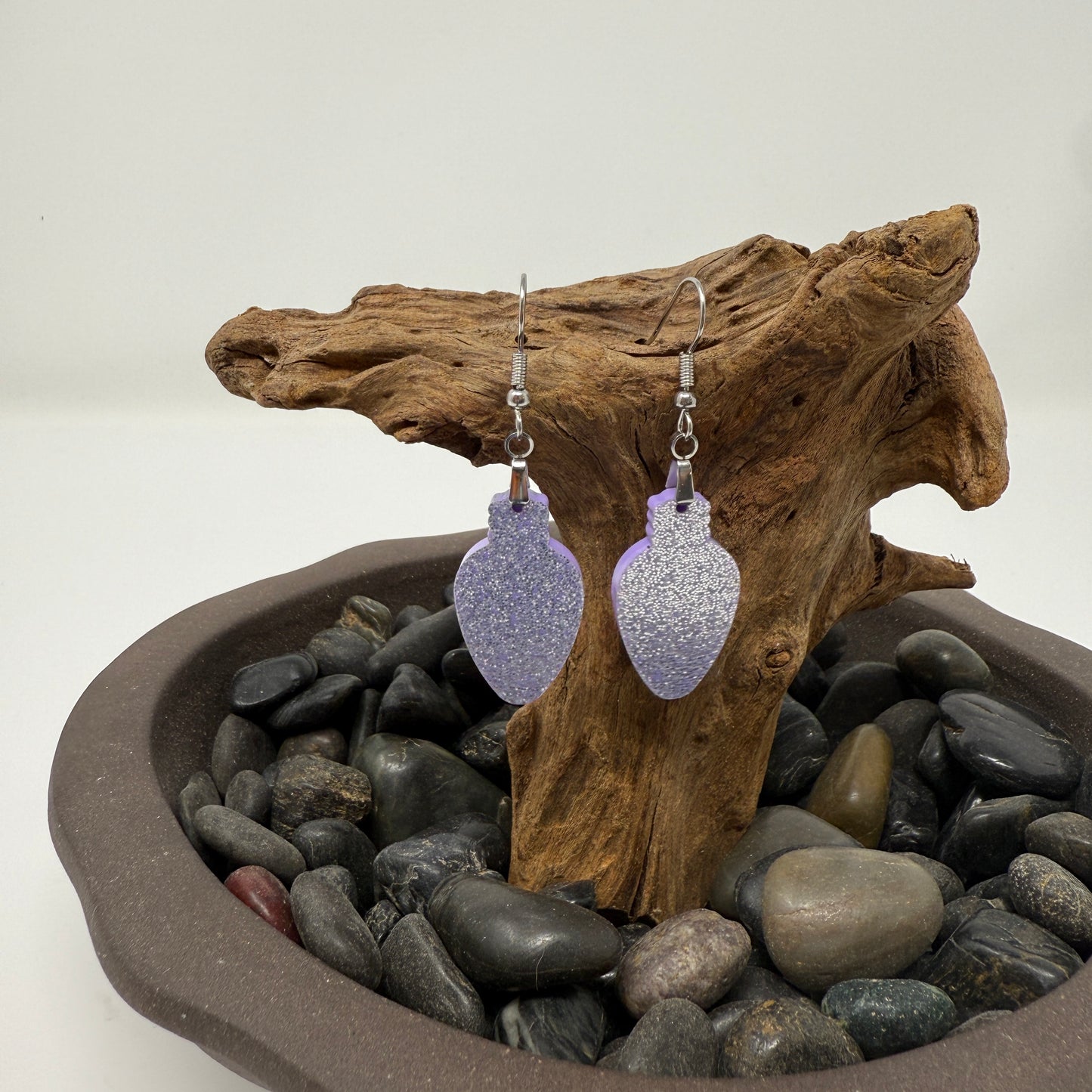 Acrylic earrings - Christmas Lights