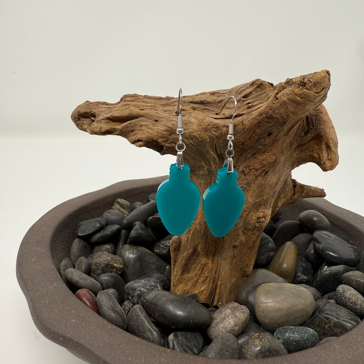 Acrylic earrings - Christmas Lights