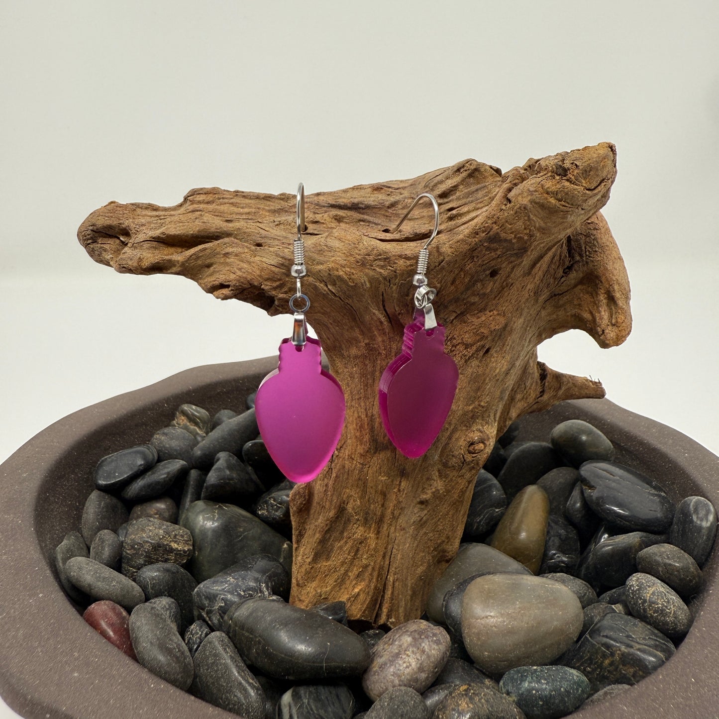 Acrylic earrings - Christmas Lights