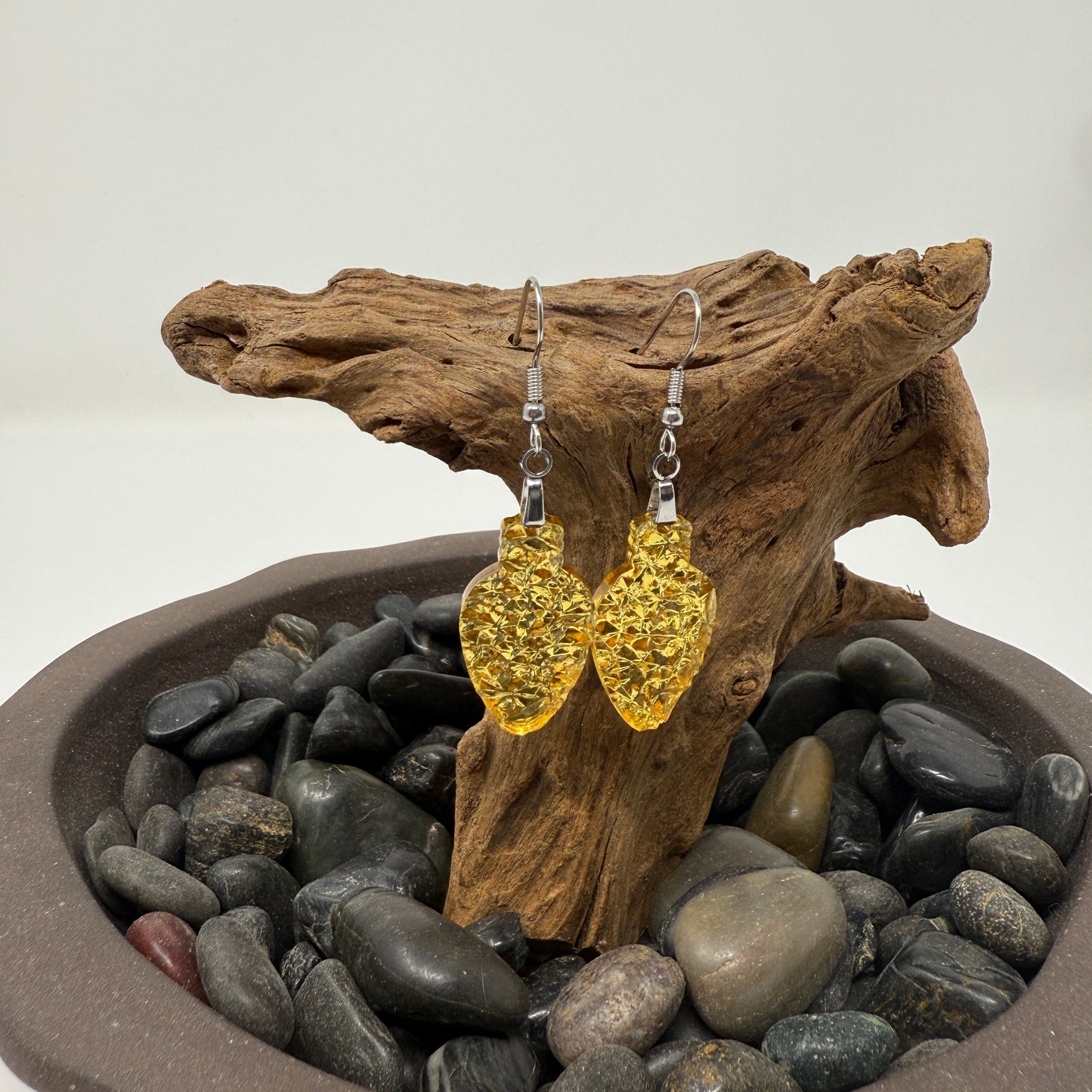 Acrylic earrings - Christmas Lights