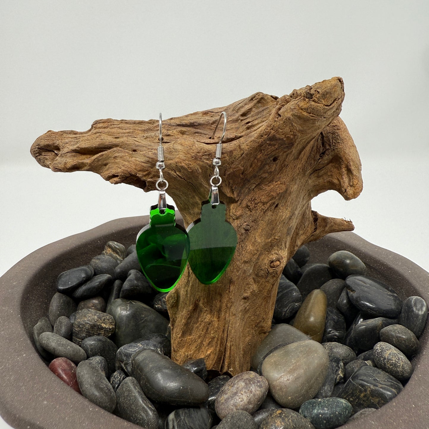 Acrylic earrings - Christmas Lights