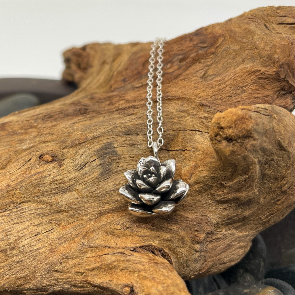 Sterling Silver Succulent Pendants