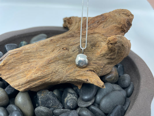 Sterling Silver Pebble Pendants