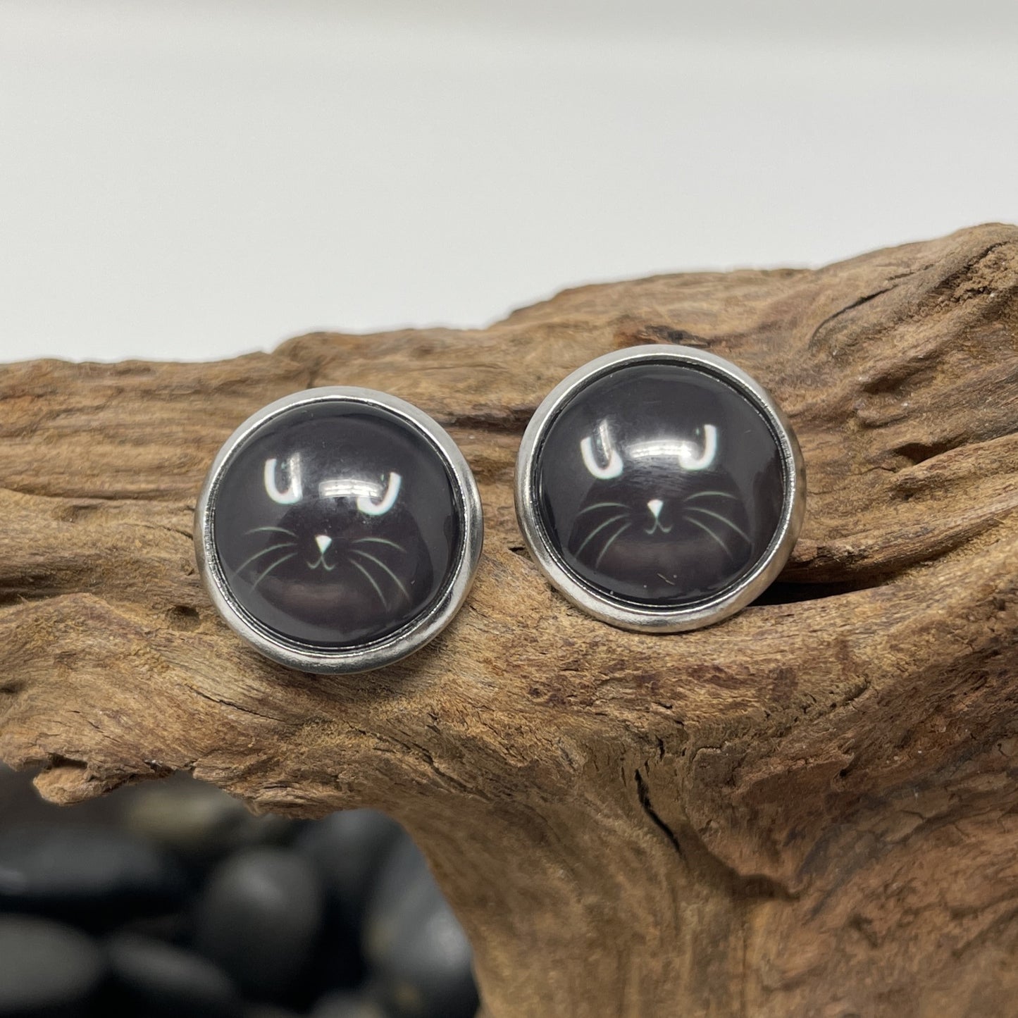 Glass cabochon studs - Animals and Plants