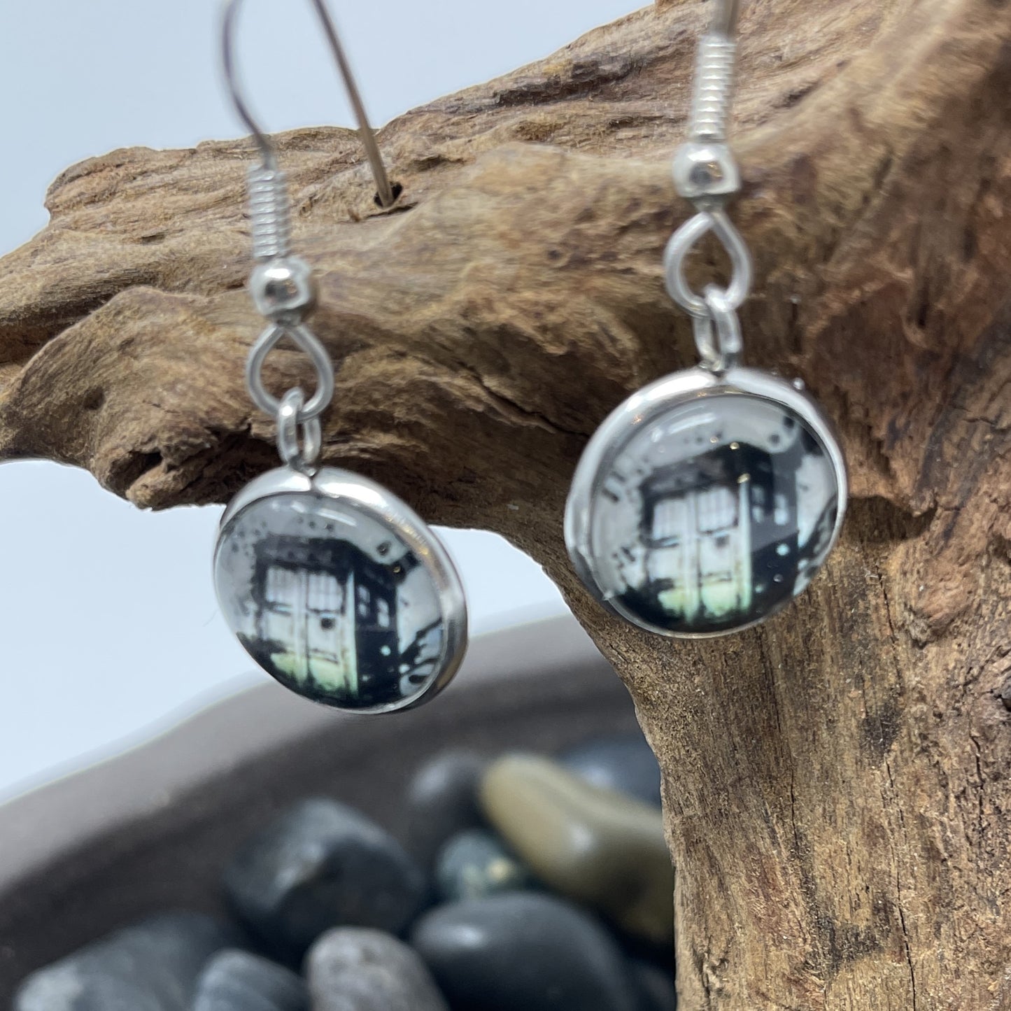 Glass Cabochon Earrings - Fandoms