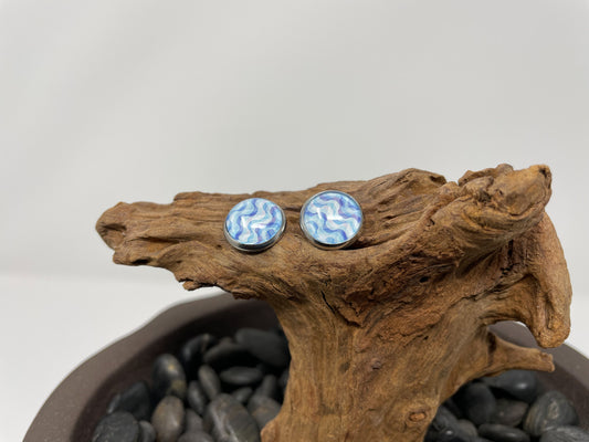 Glass cabochon studs- Patterns and words