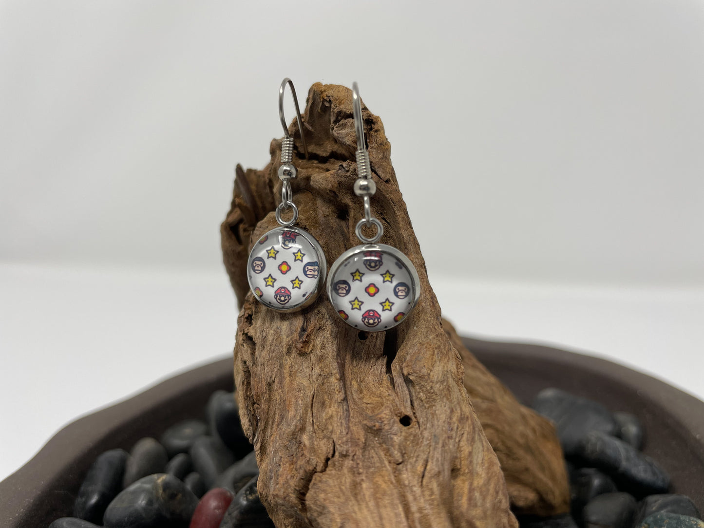 Glass Cabochon Earrings - Fandoms